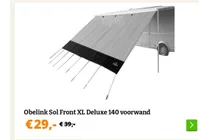sol front xl deluxe 140 voorwand