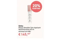 peaux sensible soin apaisant gezichtscreme