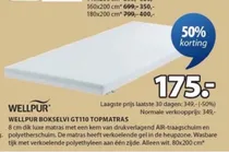 wellpur boxselvi gt110 topmatras