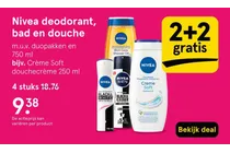 nivea deodorant douchegel en douchecreme