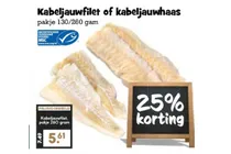 kabeljauwfilet of kabeljauwhaas