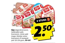 kips slagersleverworst tuinkruiden pate leverworst creme pate mager kleintje smeer leverworst of roompate