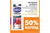 optimel probiotica drinkyoghurt framboos granaatappel