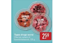 tapas droge worst