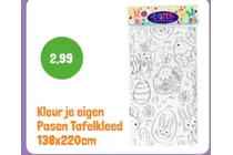 kleur je eigen pasen tafelkleed