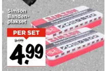 simson banden plakset