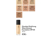 giordani gold long wear mineral foundation spf 20