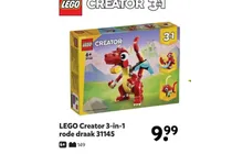 lego creator 3 in 1 rode draak