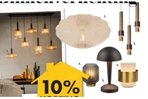 tafellamp met ronde donkere kap