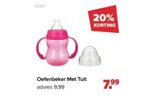 oefenbeker met tuit