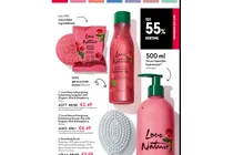 energising exfoliating shower gel with organic mint raspberry