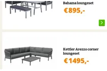 kettler arezzo corner loungeset