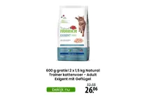 natural trainer kattenvoer adult exigent mit geflugel