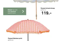 parasol strand streep