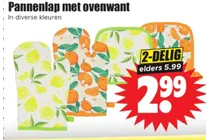 pannenlap met ovenwant