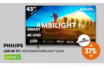 43pus8009 ambilight led 4k tv