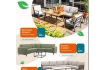 elati lounge dining set
