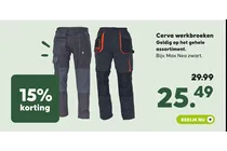 cerva werkbroek