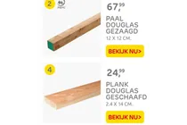 douglas plank geschaafd