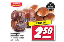 molengoud melkboter witte of bruine bollen