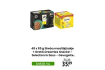 sheba maaltijdzakje selection in saus gevogelte