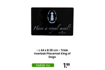 voerbak placemat king of dogs