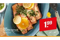 zalmfilet met huid