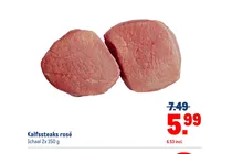 kalfssteaks rose