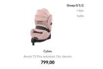 anoris t2 plus autostoel