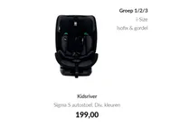 sigma s autostoel