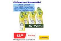 cif cleanboost schuurmiddel cream citroen