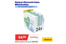 pampers harmonie aqua billendoekjes