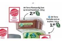 plantaardig zoet op brood hazelnoot