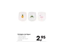 drinkglas met figuur