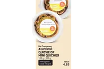 asperge quiche of mini quiches