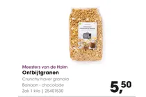 crunchy haver granola banaan chocolade