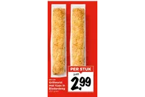 grillworst met kaas in bladerdeeg