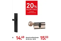 nemef profielcilinder 30 30 mm