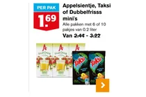 appelsientje taksi of dubbelfrisss mini s