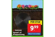 sproei of druppelslang