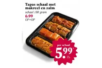 tapas schaal met makreel en zalm