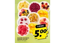 gesneden vers fruit of bavaroise met fruit