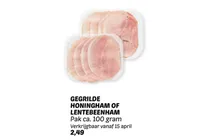 gegrilde honingham of lentebeenham
