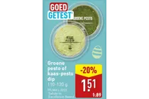 groene pesto of kaas pesto dip