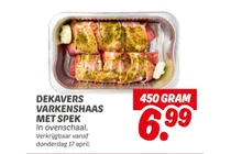 varkenshaas met spek