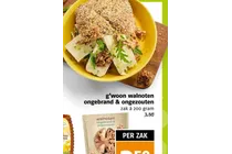 walnoten ongebrand ongezouten