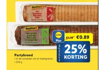 tastino partybrood meergranen