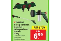 4 weg verdeler meststof tuinsproeier of sproeistang