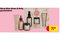 warm bliss home body geschenkset