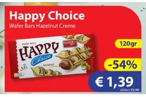 wafer bars hazelnut creme